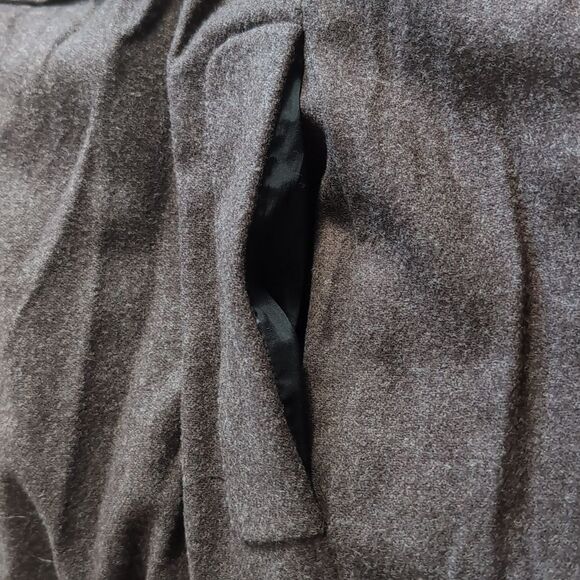 Marc Jacobs Brown Wool A Line Dress with Black Accents Pockets  L - Picture 10 of 13